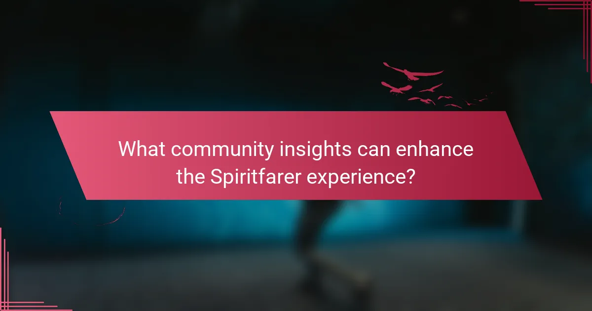 What community insights can enhance the Spiritfarer experience?
